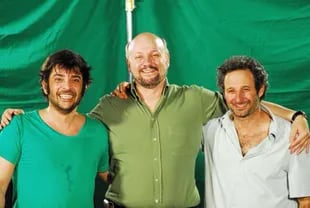 Pablo Rago, Juan José Campanella y David Masajnik, en una de las tantas películas que hicieron juntos