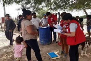El equipo de la Cruz Roja Argentina ya había trabajado con las comunidades del norte salteño en 2018, cuando sufrieron inundaciones del Río Pilcomayo.