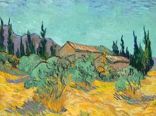 "Cabanes de bois parmi les oliviers et cyprès", de Vincent van Gogh, fue vendida en Christie's por 71,3 millones de dólares