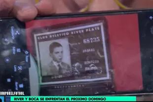 El carnet de socio de River Plate que mostró Horacio Pagani en el último programa de "Pasión por el fútbol"
