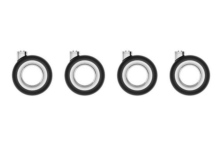 Estas son las cuatro ruedas de goma y acero inoxidable para la Mac Pro que Apple vende a 699 dólares