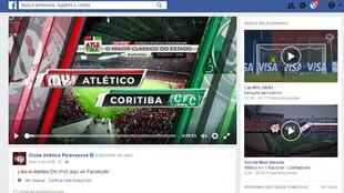 Por Facebook y Youtube se transmitió el clásico paranaense de Brasil