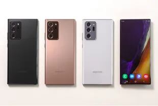 Los tres colores del Galaxy Note20 Ultra