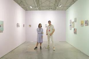 Melina Fernández, de Abra, y Arístides González Vigil, de Vigil Gonzalez, galerías reconocidas con el Premio Next