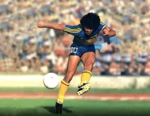 El primer Maradona de Boca, toda una obra de arte