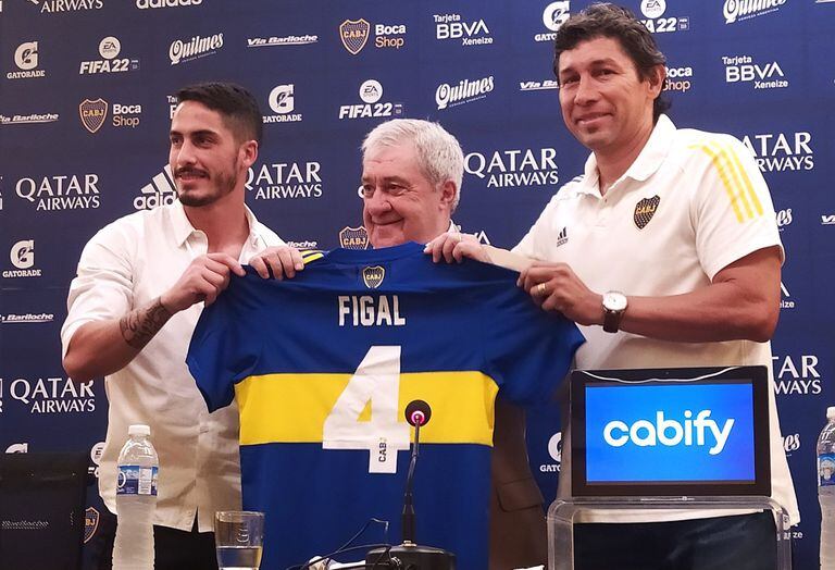 Nicolás Figal, reinforcement of Boca Juniors, together with Ameal and Patron Bermúdez 