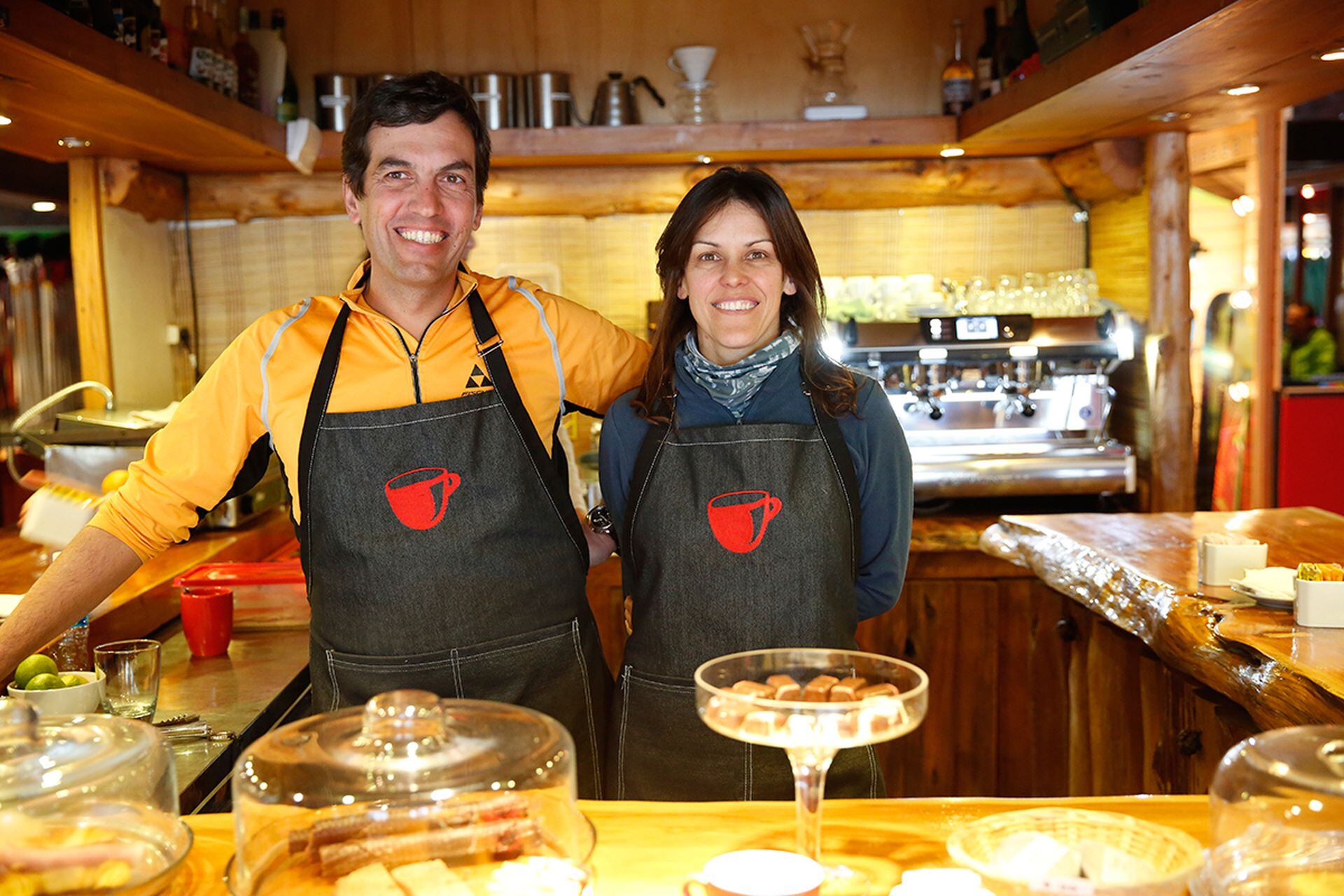 José Sojo y su mujer, Constanza, empezaron vendiendo café en un rental de esquí.