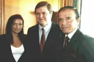 Claudia Bello, Germán Kammerath, condenado por corrupción en Córdoba, y el expresidente Carlos Menem