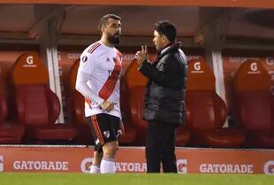 Lucas Pratto y Marcelo Gallardo, una relación que se diluyó y generó el alejamiento del delantero en River Plate.