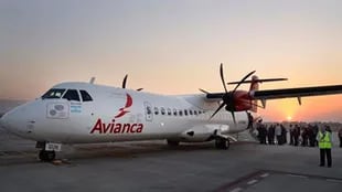 El avión de Avianca, al salir de Tucumán