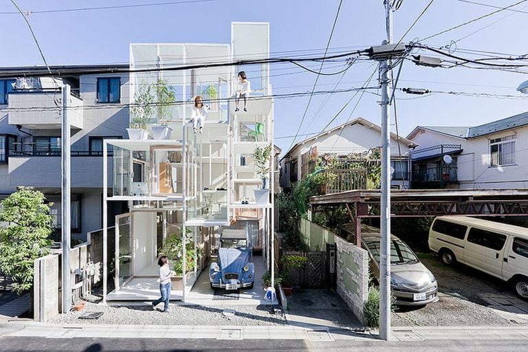 Según el creador, la casa “es como un árbol” y cada espacio son las ramas