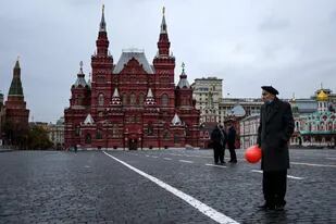 La Plaza Roja, vacía en un nuevo brote de Covid en Rusia