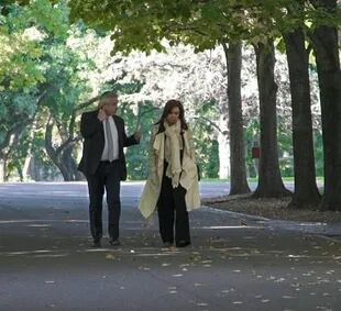 Alberto Fernández y Cristina Kirchner, en Olivos