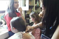 Alumnas de una escuela de Córdoba donaron pelo para pelucas oncológicas