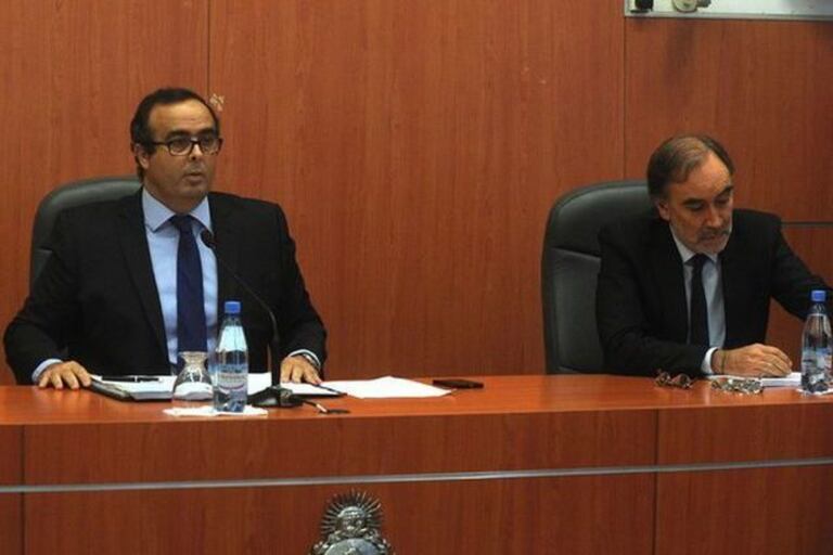 Pablo Bertuzzi y Leopoldo Bruglia, en una audiencia de la Cámara Federal porteña