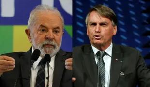 Brazil's two main presidential candidates, Jair Bolsonaro and Luiz Inacio Lula da Silva, face each other in the first televised debate on August 28, 2022.
