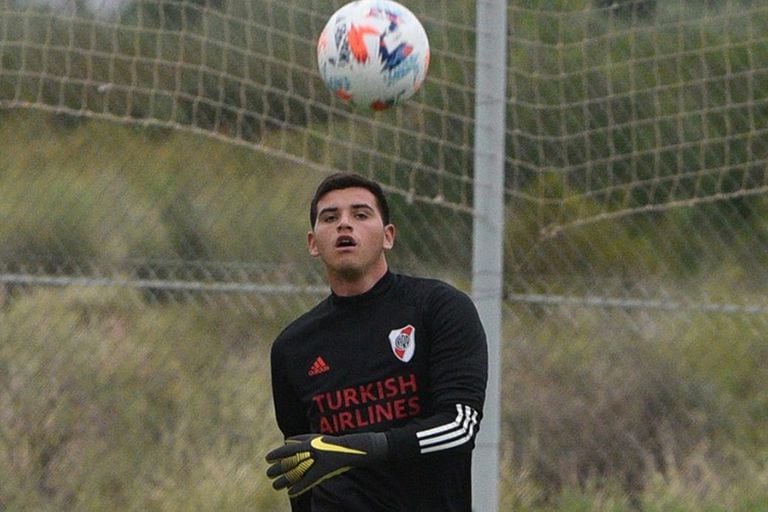 Alan Díaz, de 21 años, habitualmente es el arquero suplente de la reserva de River