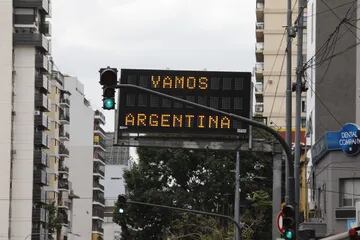 El apoyo a la Selección Argentina en las calles de Buenos Aires