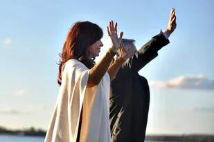 Cristina Kirchner y Alberto Fernández en Santa Rosa, La Pampa
