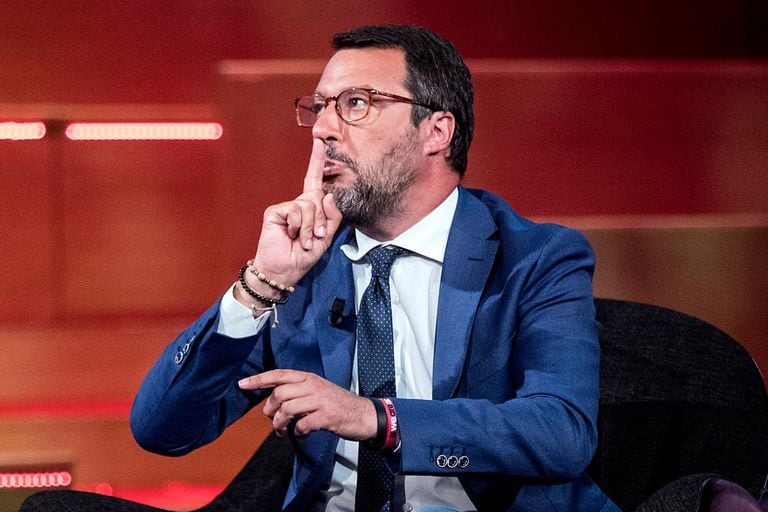 Matteo Salvini, jefe del partido de extrema derecha Liga, se ha congratulado de ser el Donald Trump de Italia