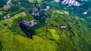 El sumidero se encuentra ubicado en la región autónoma de Guangxi en el sur del país asiático.