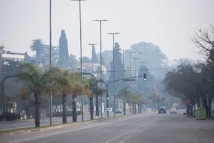 La ciudad, amenazada por el humo de los incendios 