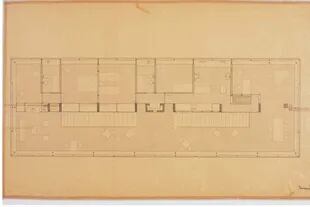 Planta nivel vivienda de la Casa sobre el Arroyo: Archivo Williams
