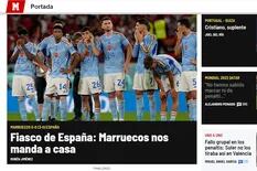 Cómo titularon los diarios España la eliminación de su selección