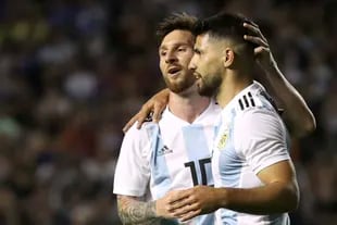 Lionel Messi y Sergio Agüero festejaron en el amistoso de la selección argentina contra Haití, previo al Mundial de Rusia 2018