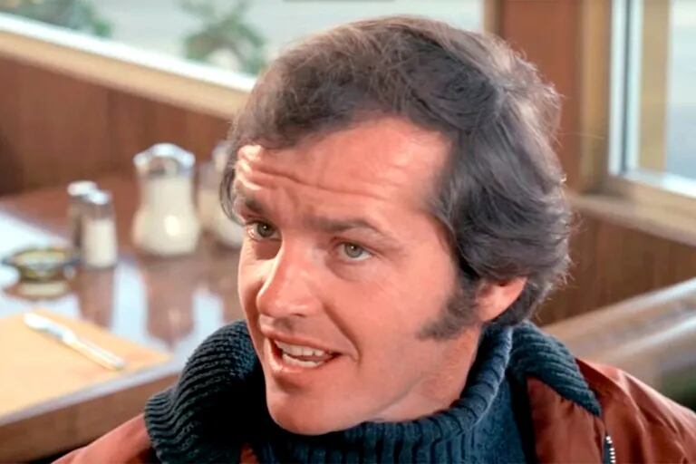 Jack Nicholson en The Shinning (1980); al actor se le ofreció el papel de MIchael pero lo rechazó