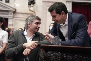 Máximo Kirchner y el ministro del Interior, Eduardo De Pedro, se habían mantenido en silencio desde el anuncio del entendimiento del viernes