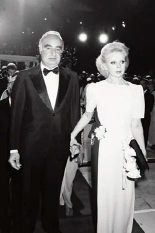 Lily y su marido, el banquero libanés Edmond Safra.