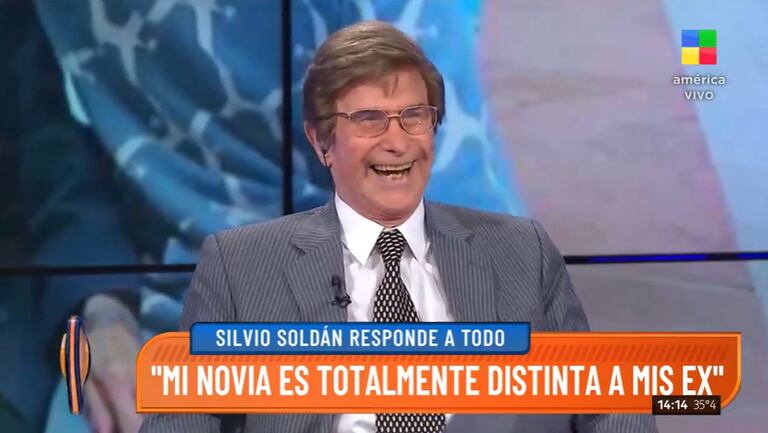 "Mi novia es totalmente distinta a mis ex", Silvio Soldán habló de su nueva pareja en Intrusos (América TV) (Crédito: Captura de video América TV)