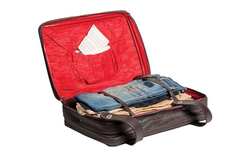 Luca Prodan's suitcase, kept by the musician's family.