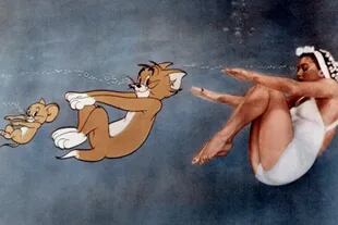 Tom y Jerry también aparecieron junto a la nadadora y actriz Esther Williams en "Dangerous When Wet" de 1953.