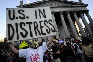 Integrantes del movimiento Occupy Wall Street