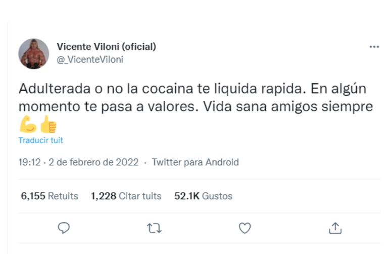The fighter expressed himself on the subject of poisoned cocaine on Twitter and became a trend