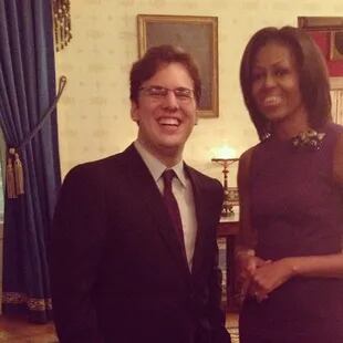 Krieguer junto a Michelle Obama, bajo la lente de Instagram