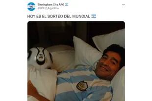 Recordamos a Maradona (Captura de Twitter)