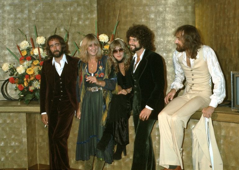 La formación de Fleetwood Mac en sus dorados 70: John McVie, Christine McVie, Stevie Nicks, Lindsey Buckingham y Mick Fleetwood