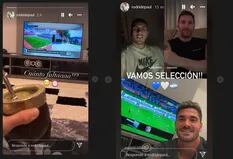 La videollamada de Messi, De Paul y Paredes entre París y Madrid, en medio del partido