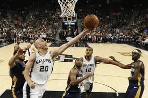 NBA: buena tarea de Ginóbili en el necesario triunfo de San Antonio Spurs