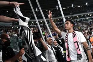 Paulo Dybala en su despedida de la Juventus