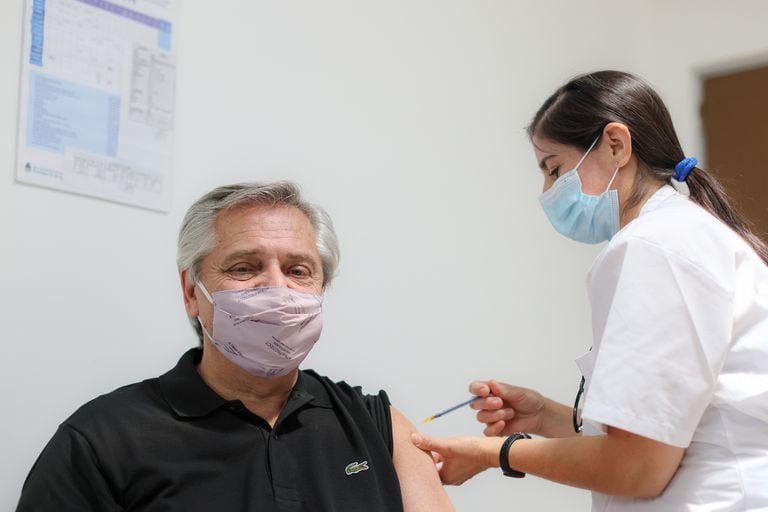 La vacunación de Alberto Fernández