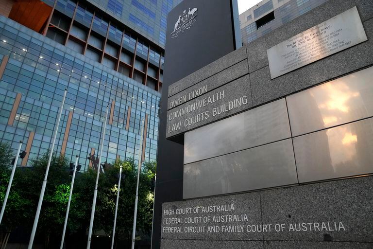 El edificio de los Tribunales de Justicia de la Commonwealth de Owen Dixon, donde se lleva a cabo la audiencia del tenista serbio Novak Djokovic, en Melbourne