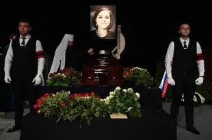 El funeral de Daria Dugina