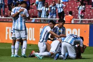 Argentina volvió a ganar en el Sudamericano Sub 17: el golazo del Diablito Echeverri "a lo Caniggia"