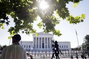 El Tribunal Supremo de EE.UU. se ve en el último día de su mandato el 30 de junio de 2022 en Washington, DC. El tribunal emitió sus últimas opiniones para el término, West Virginia v. EPA y Biden v. Texas.