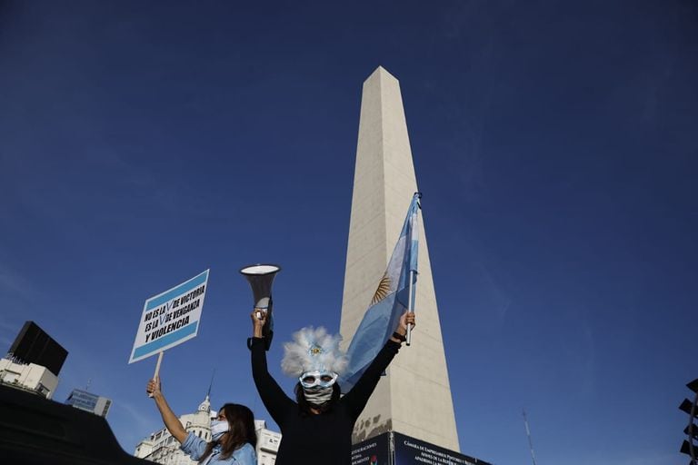 Protesta #17A en el Obelisco