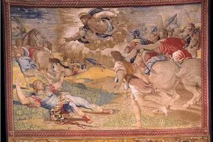 "La conversione di San Paolo" uno de los tapices de Rafael que vuelven a exponerse a partir de hoy en la Capilla Sixtina
